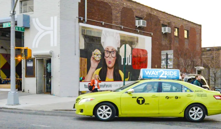 grünes Taxi in New York