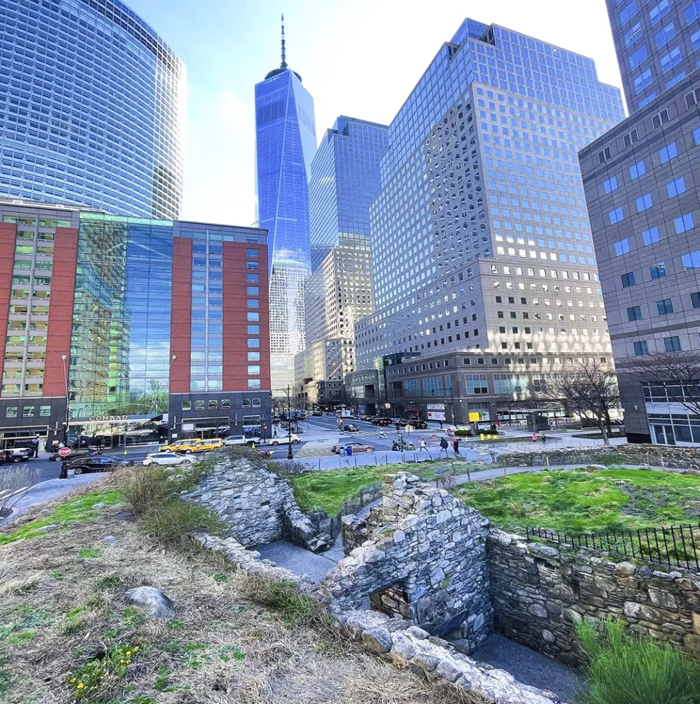 Irish Hunger Memorial in TriBeCa NYC