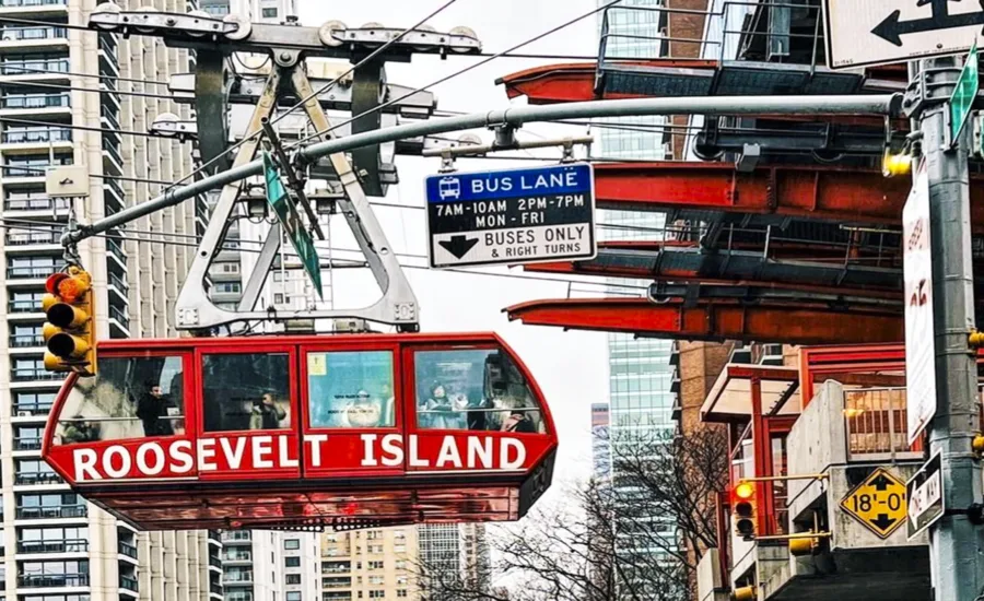 De Roosevelt Island Tram in New York Roosevelt Island Tramway