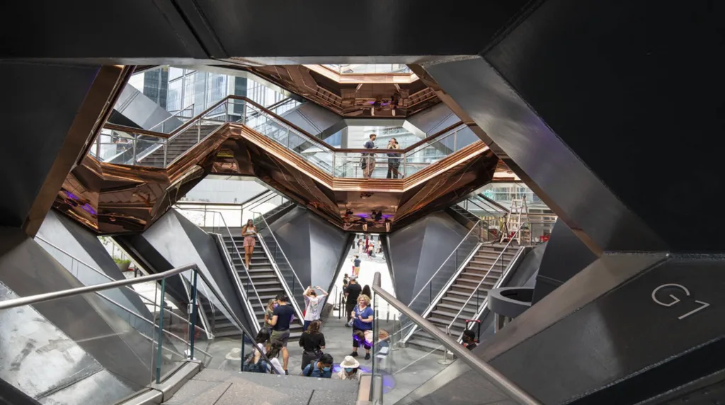 The vessel in New York-hudson yards Das Schiff in New York-Hudson Yards