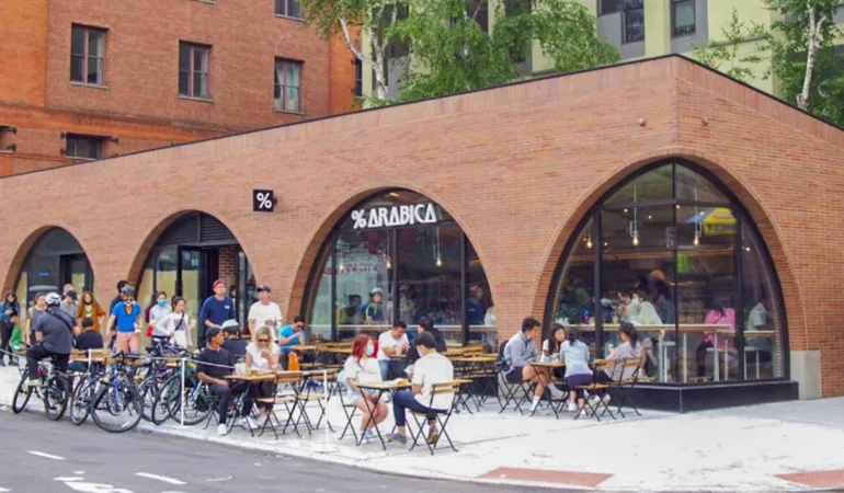% arabica
koffiedrinken in New York