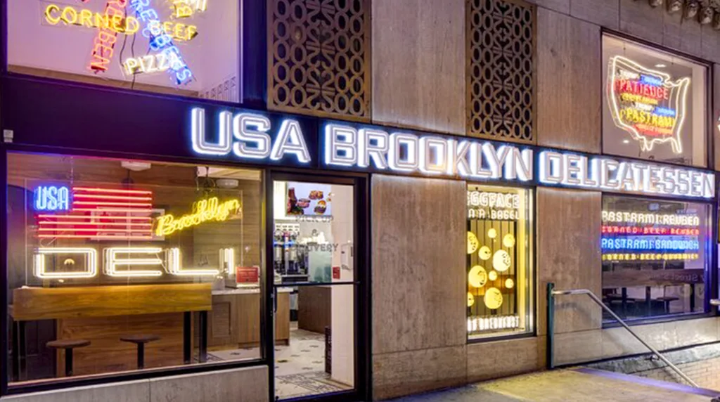 USA Brooklyn Delicatessen in New York
ontbijten in New York