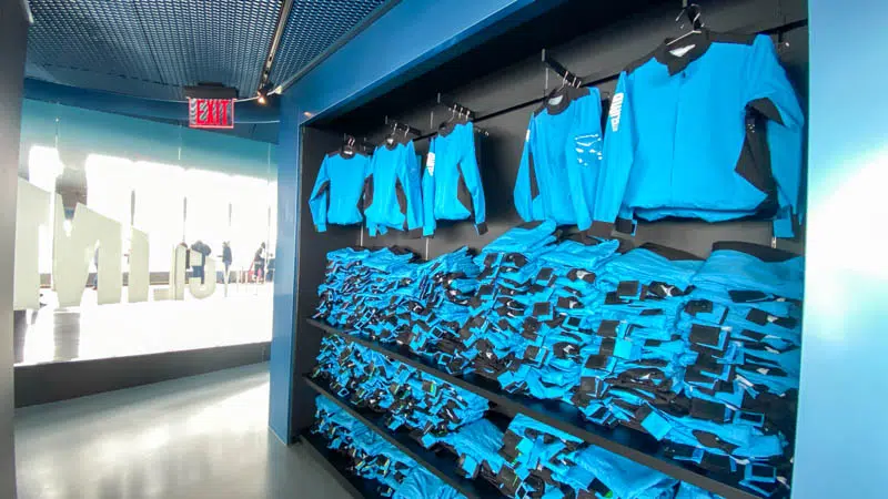 City Climb at Edge dressing room