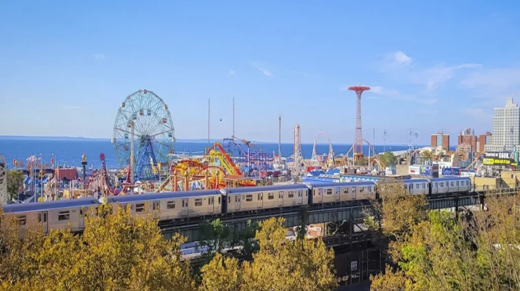 Luna park in New York, Coney Island in Brooklyn
