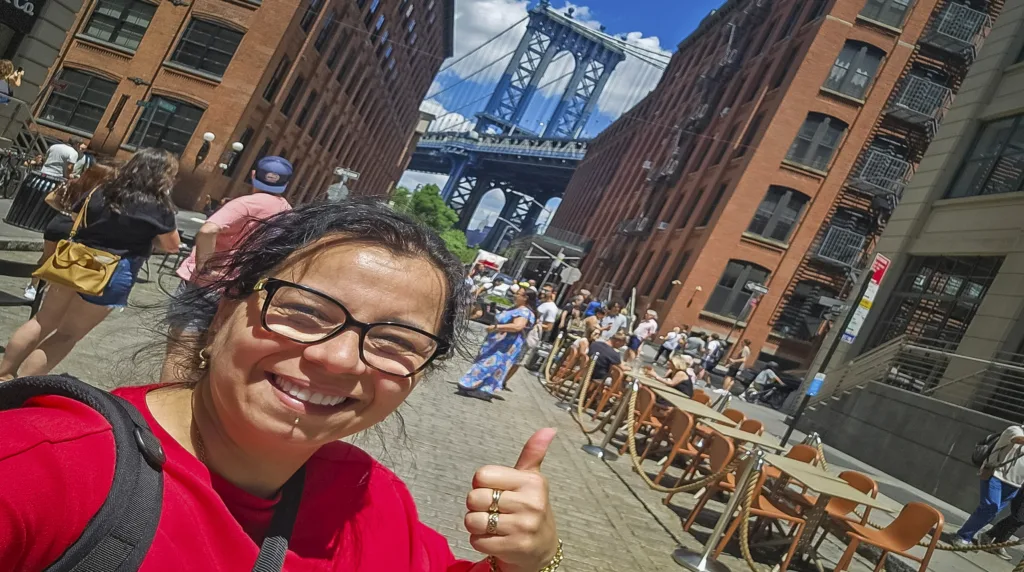 fotospot van de Manhattan Bridge