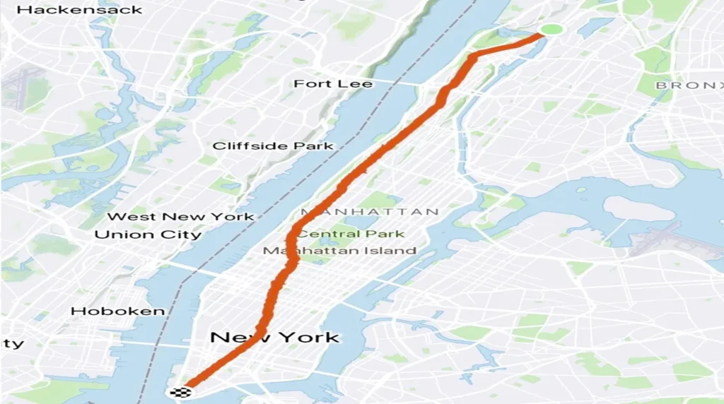 broadway in new york -map