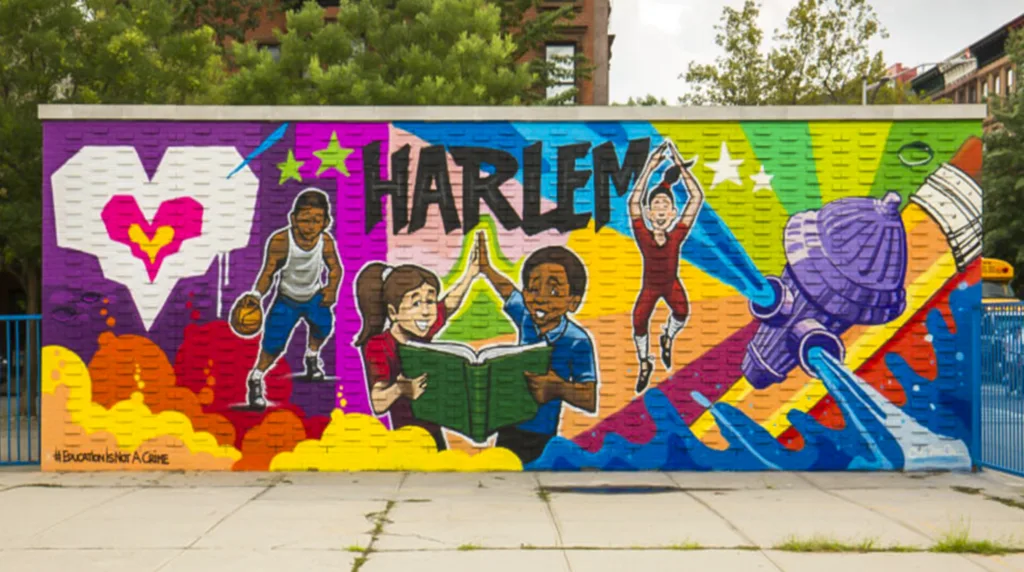 Stadtviertel New York, street art in Harlem