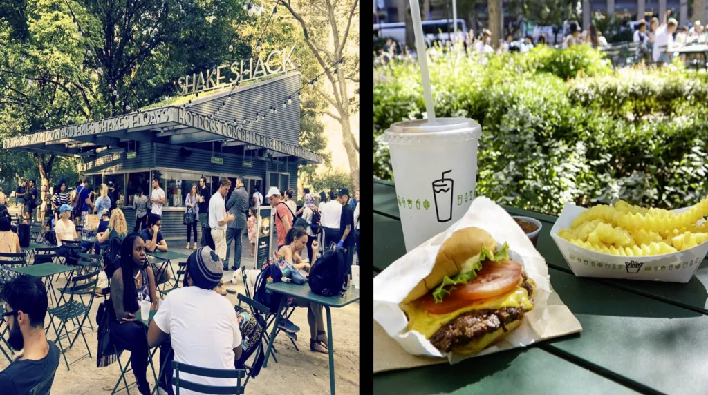 Shake Shack-kiosk in Madison Square Park